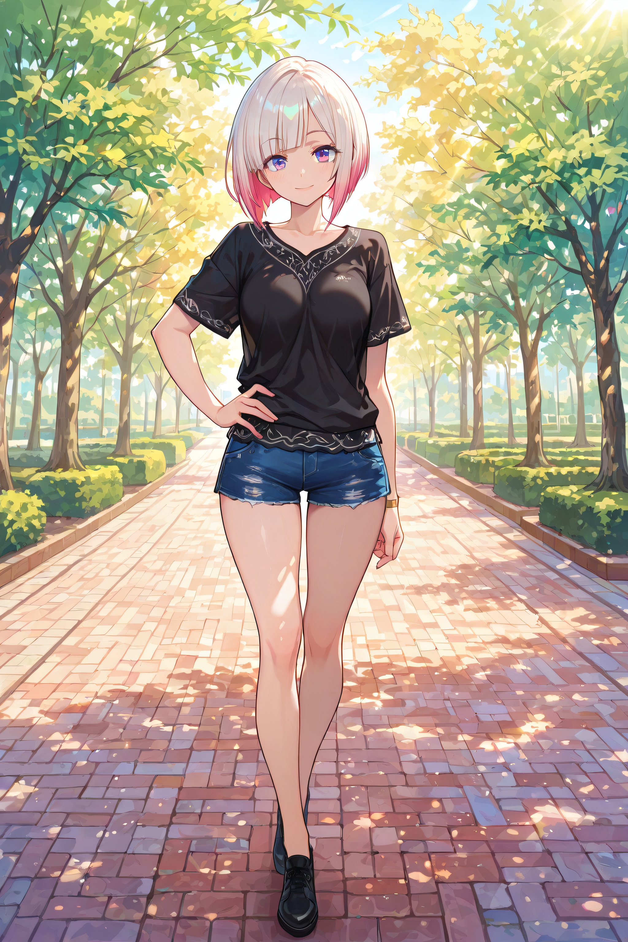 散歩中に綺麗な子がいたので抜いてもらった。