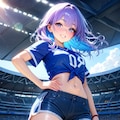 サッカー観戦コーデ 2枚目