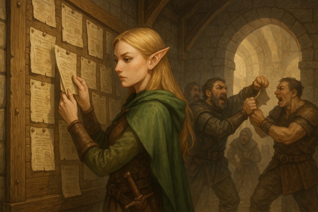 冒険者ギルドの朝