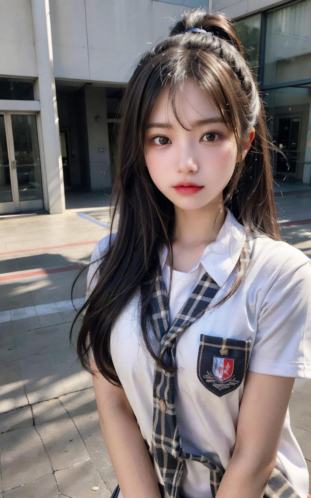 透明感が半端ない制服ちゃん