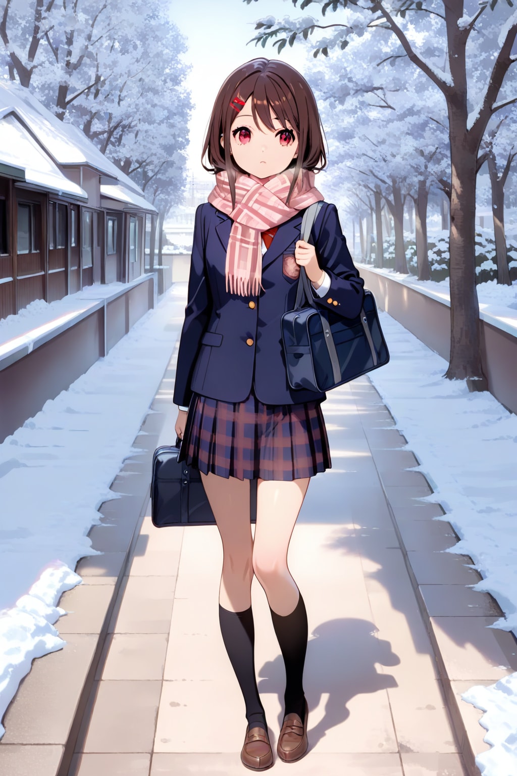 不機嫌そうな女子高生