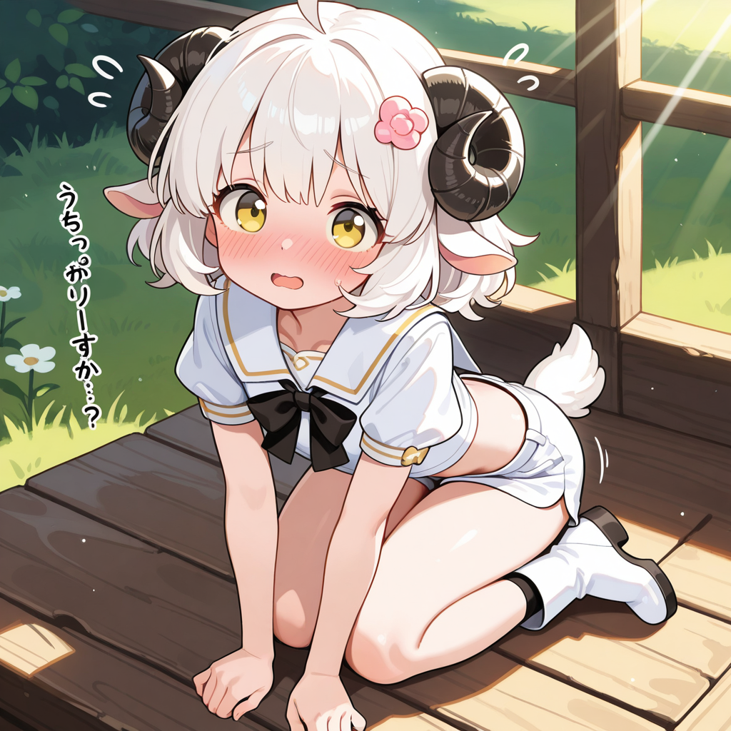 ホットパンツは、少し恥ずかしいですぅ・・・・。