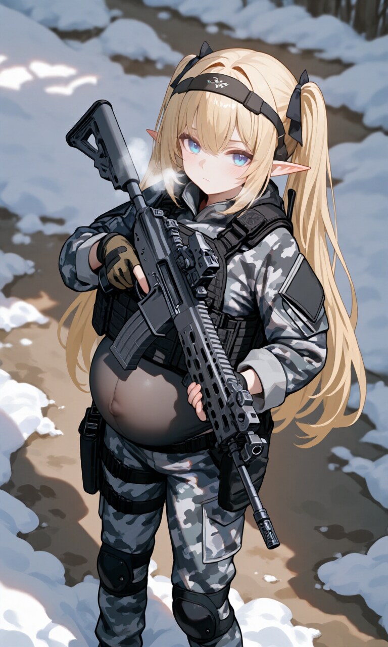 異世界ミリタリー妊婦シリーズその８３ | の人気AIイラスト・グラビア