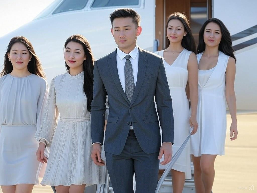 プライベートJET１　一夫多妻