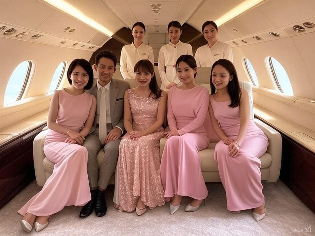 プライベートJET１　一夫多妻