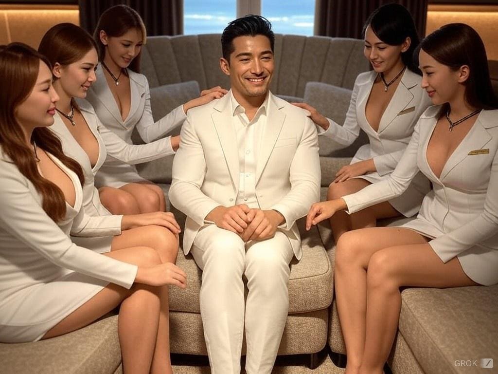 プライベートJET１　一夫多妻