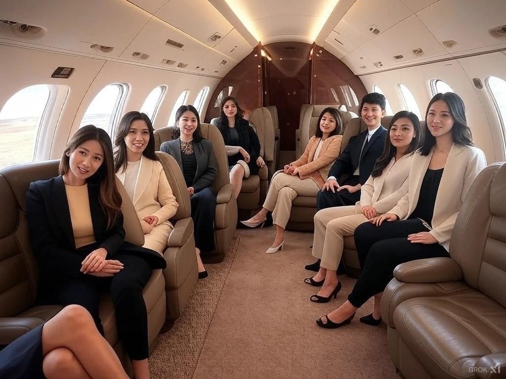 プライベートJET１　一夫多妻