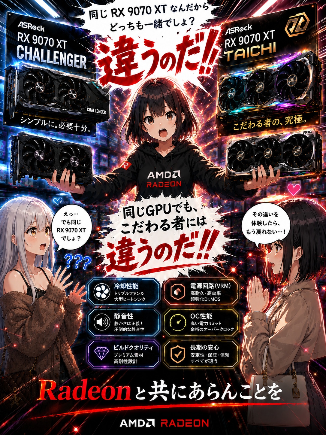 違うのだ!! ― 同じRX 9070 XTでも、違うのだ!! ―
