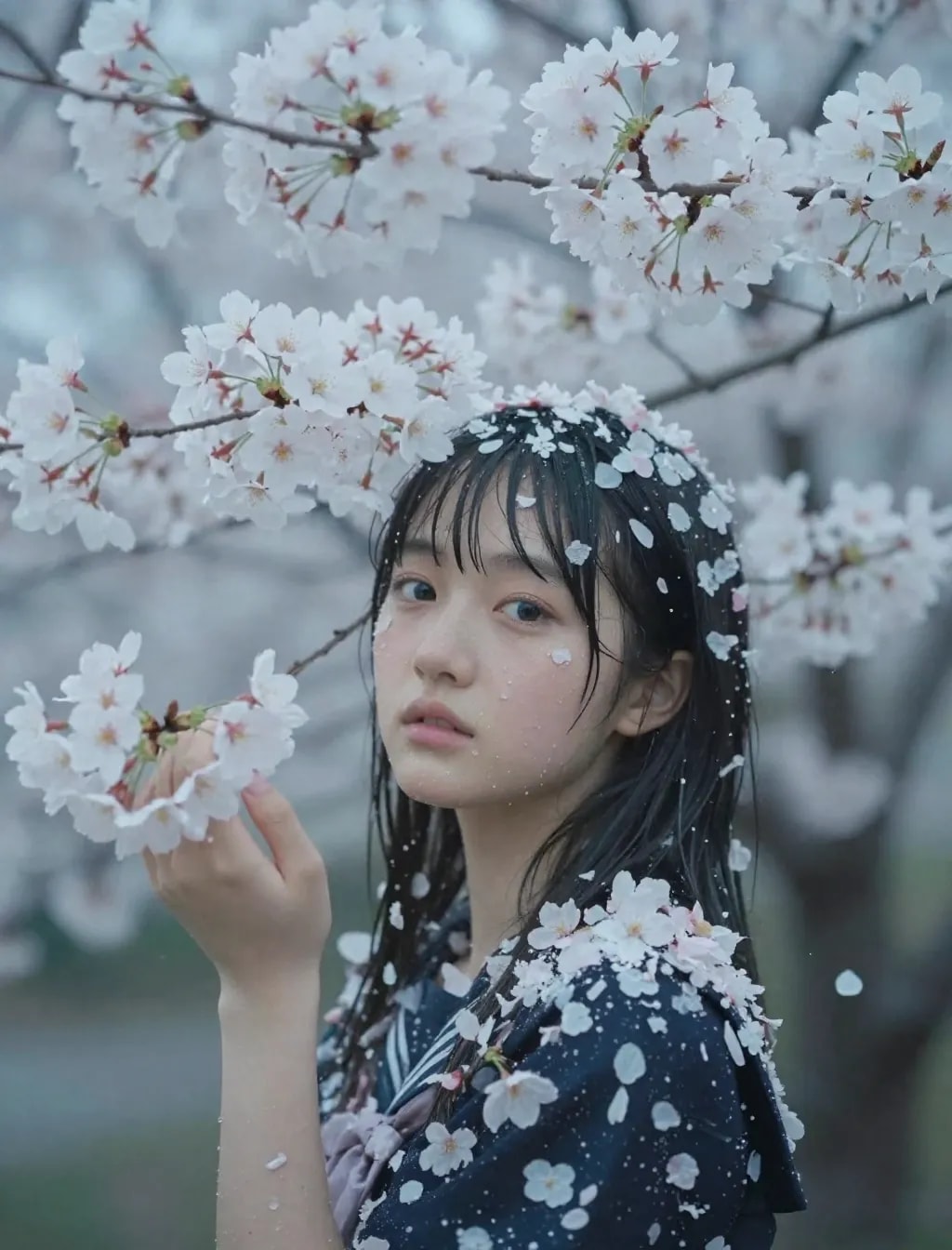 季節外れの桜まみれ