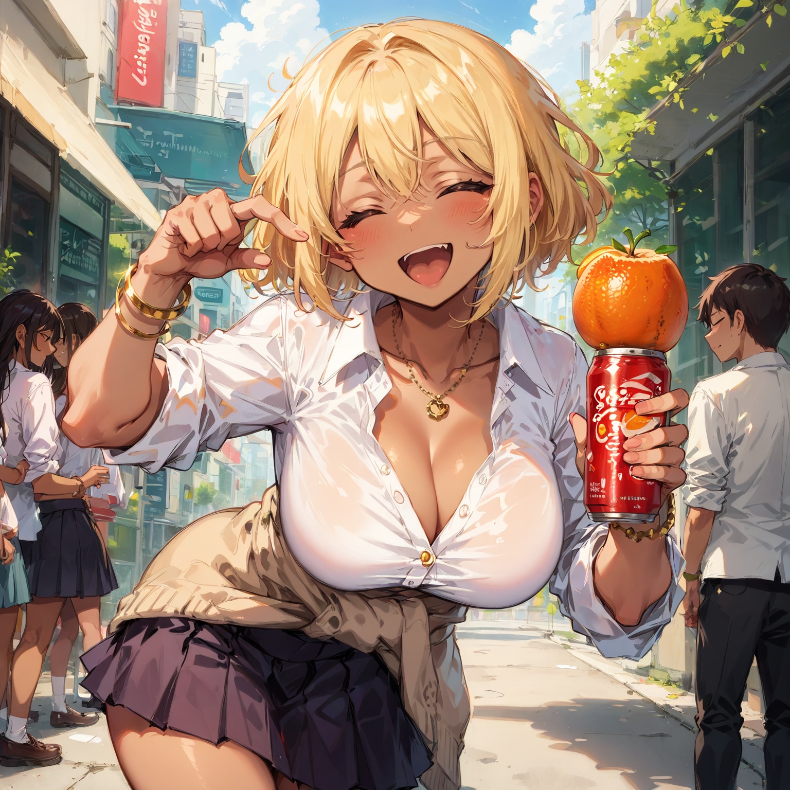 ｱﾙﾐ缶の上にあるﾐｶﾝ！ﾆｬﾊﾊﾊｯ♪