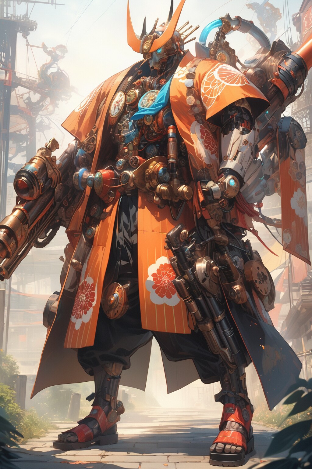 着物でスチームパンク ② | の人気AIイラスト・グラビア