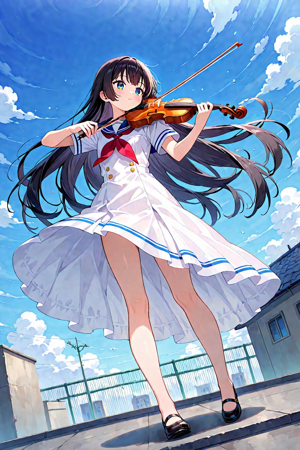 青空とセーラー服とバイオリン