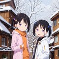 雪の朝の登校 4枚目