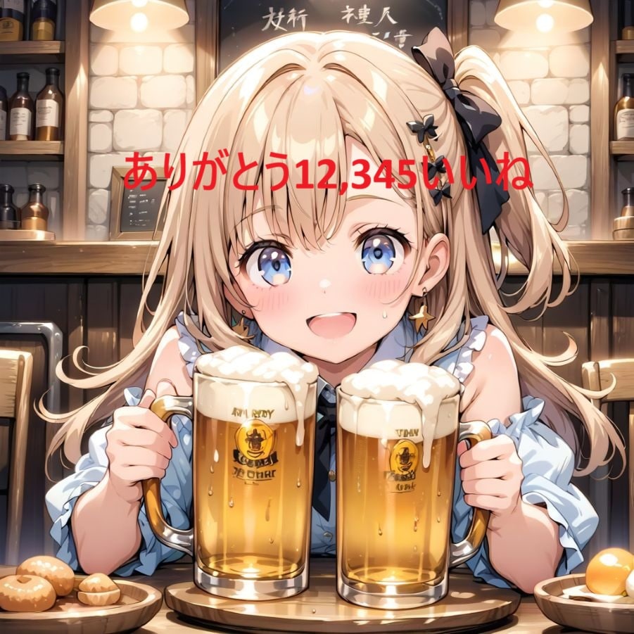 ありがとう12,345いいね | の人気AIイラスト・グラビア