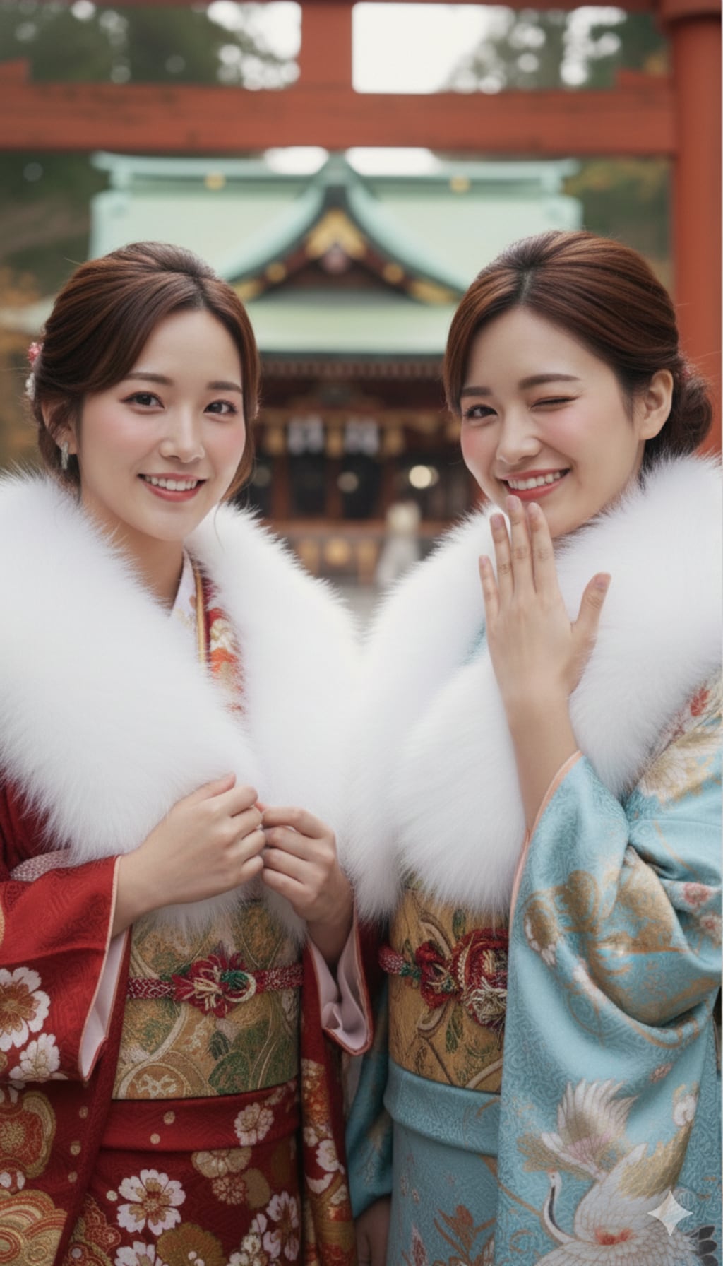 仲良しな2人のコスプレ