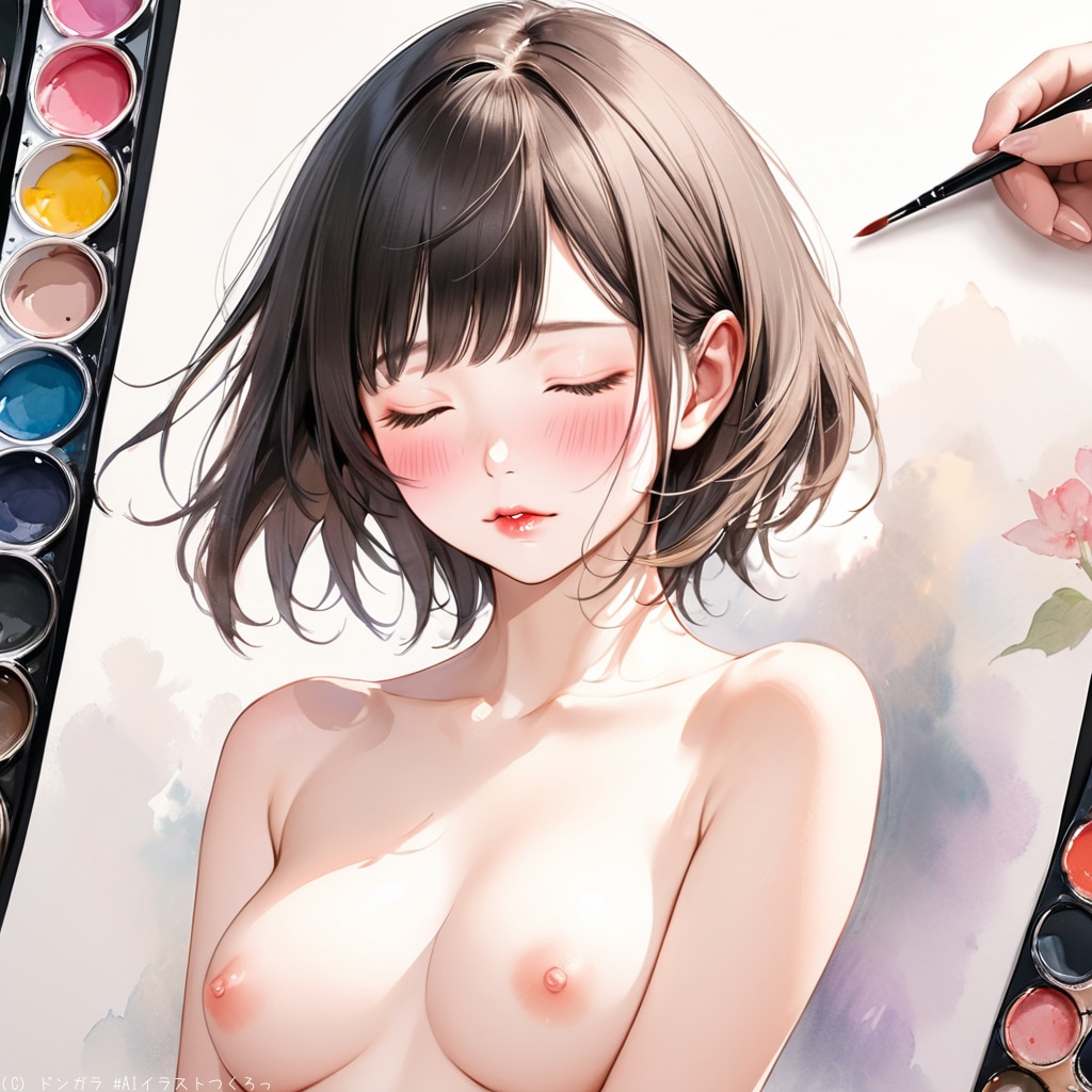 アートヌード(水彩調）