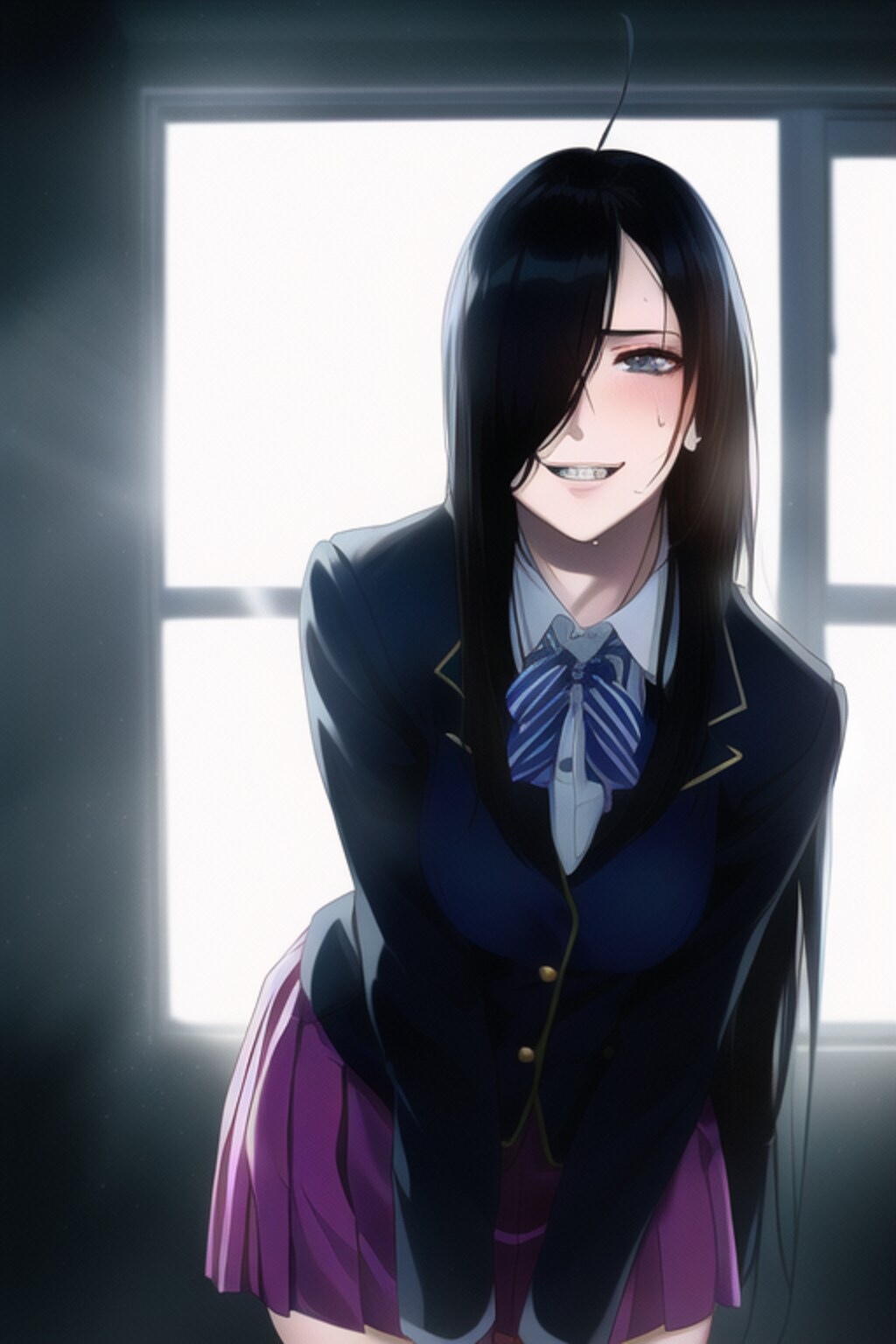 放課後、慰めてくれる陰キャボサボサロン毛片目隠れ幼馴染