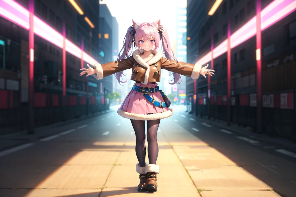 ピンクとサイバー