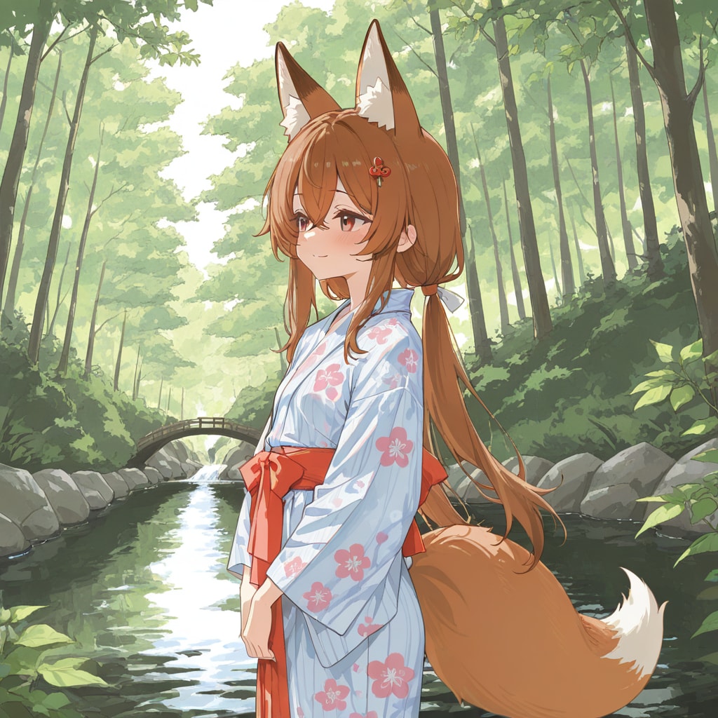 森の中の小川