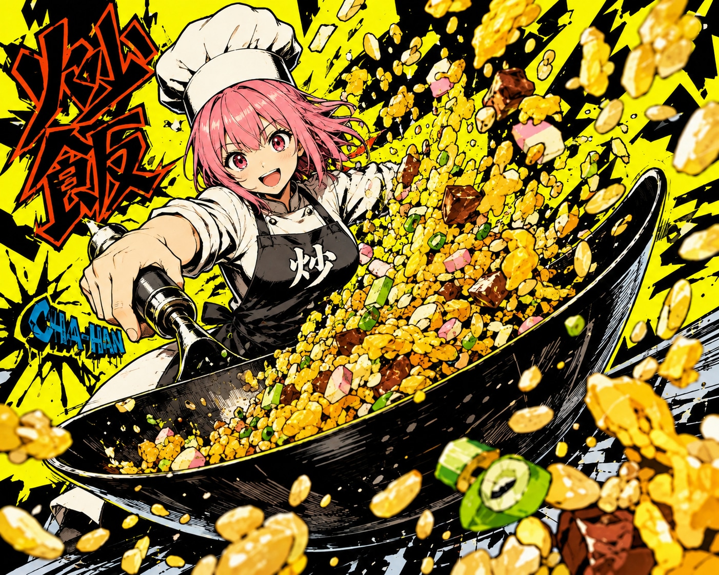 まず最初に、材料を準備します。基本になるのは、ご飯、卵、長ねぎ、チャーシューまたはハムなどの肉類、油、塩、こしょう、しょうゆです。ご飯は炊きたてでも作れますが、炊きたては水分が多く、米粒同士がくっつき