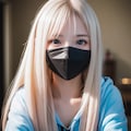 金髪マスクガール 2枚目