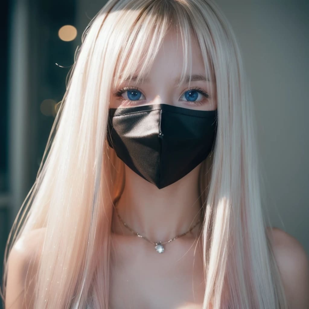金髪マスクガール