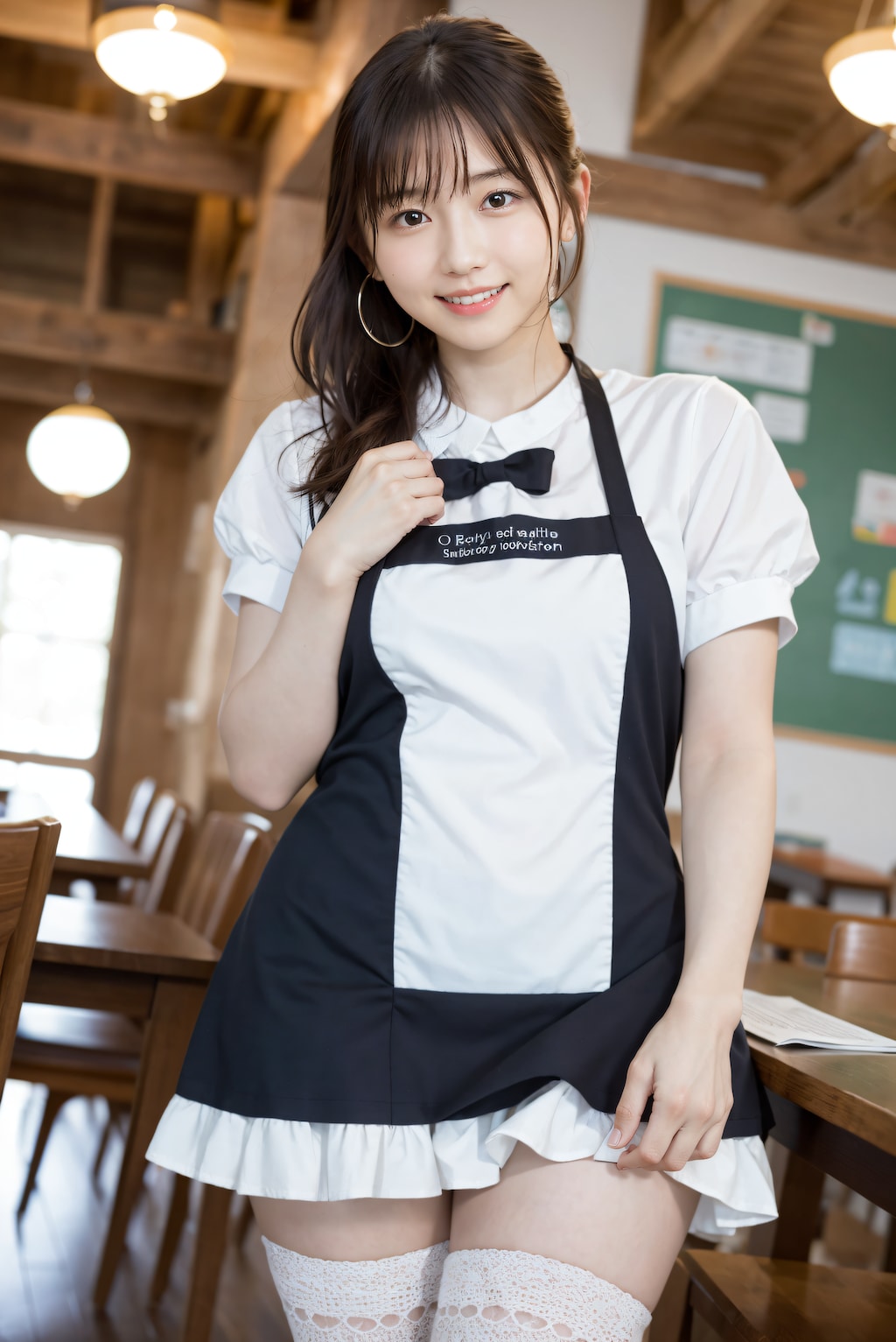 綺麗な太ももの保育士