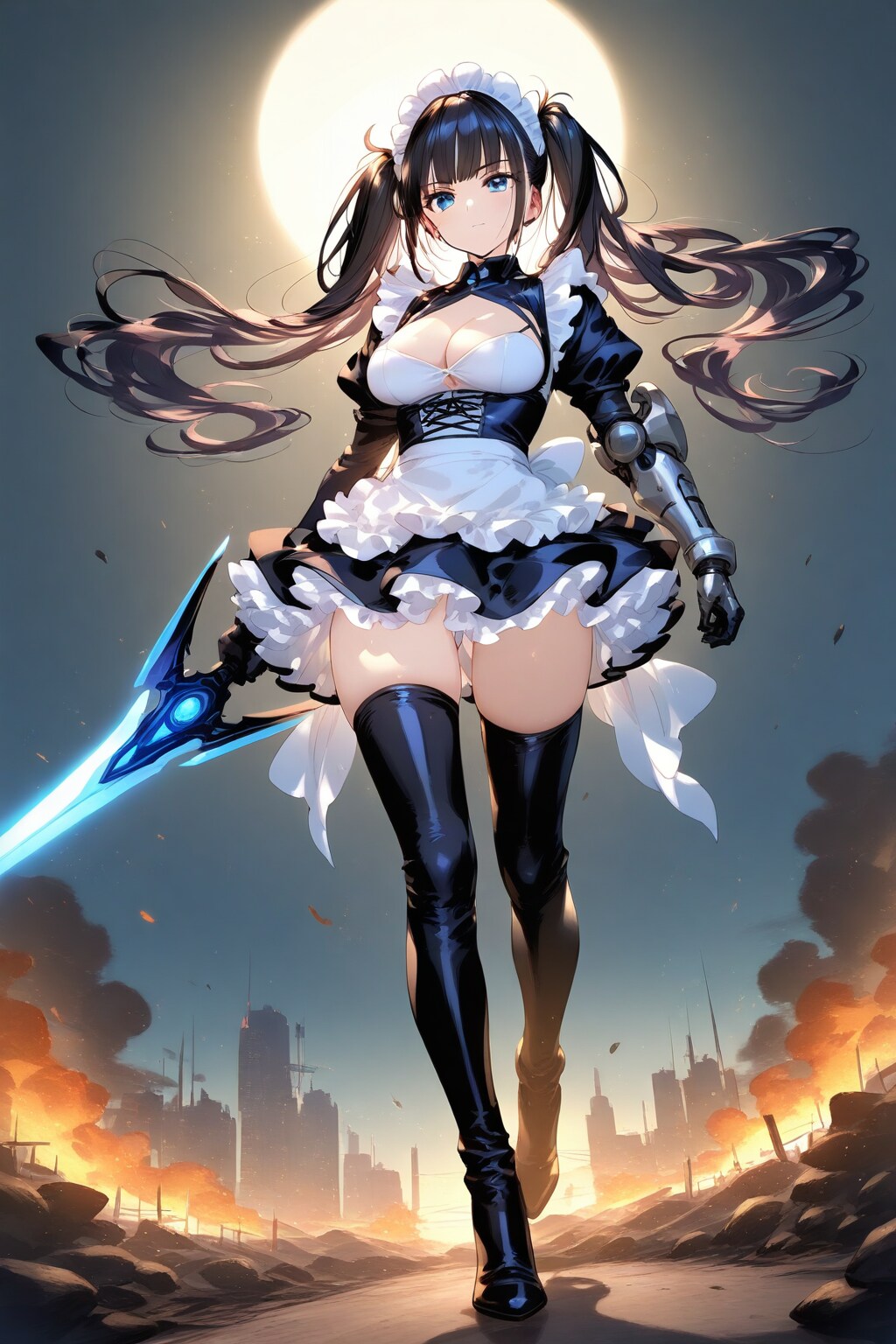 月下の戦場