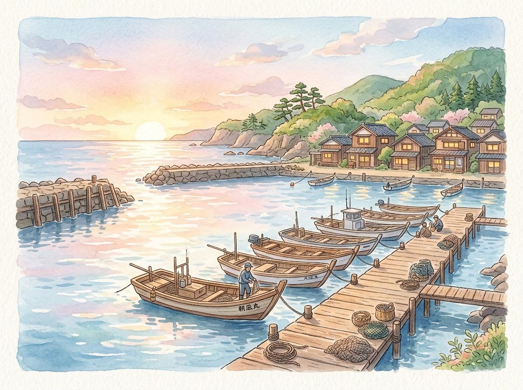 まるで絵本みたいな日本の港町