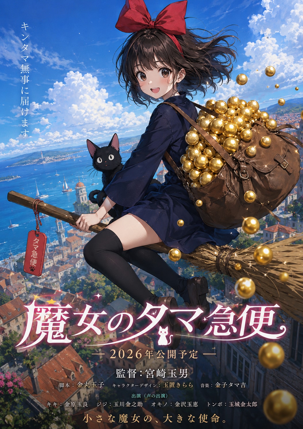 金玉ロードショー「魔女のタマ宅急便」 | の人気AIイラスト・グラビア