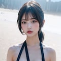 スリングショットとボンテージの掛け合わせでポロリ 6枚目