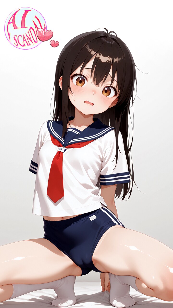 彼女とと二人っきりの秘密の時間 vol.1 つるぺた×制服×ブルマ