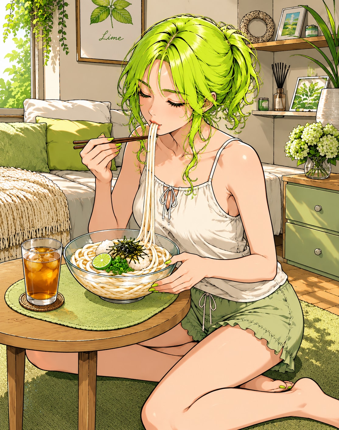 うどんの日(ライムちゃん)
