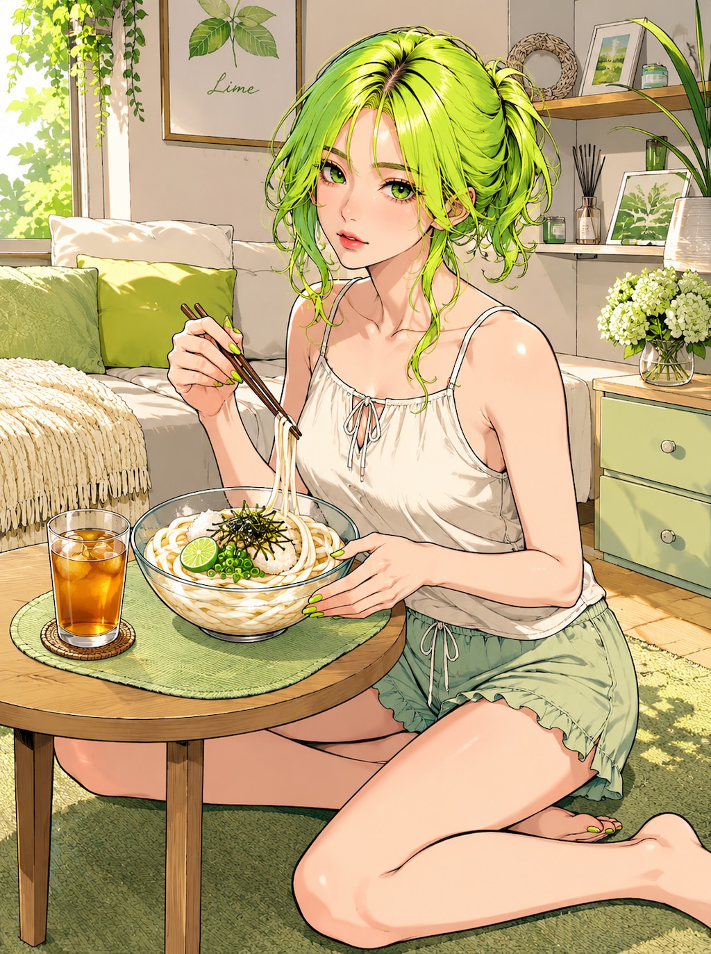 うどんの日(ライムちゃん)