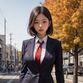 秋の制服 2枚目