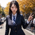 秋の制服 3枚目