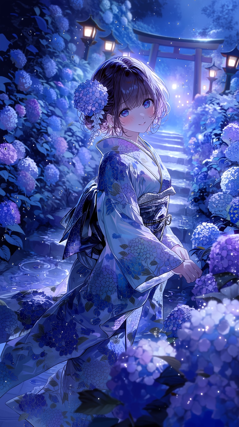 Hydrangea Shrine Dreams 「紫陽花神社の幻想夜」