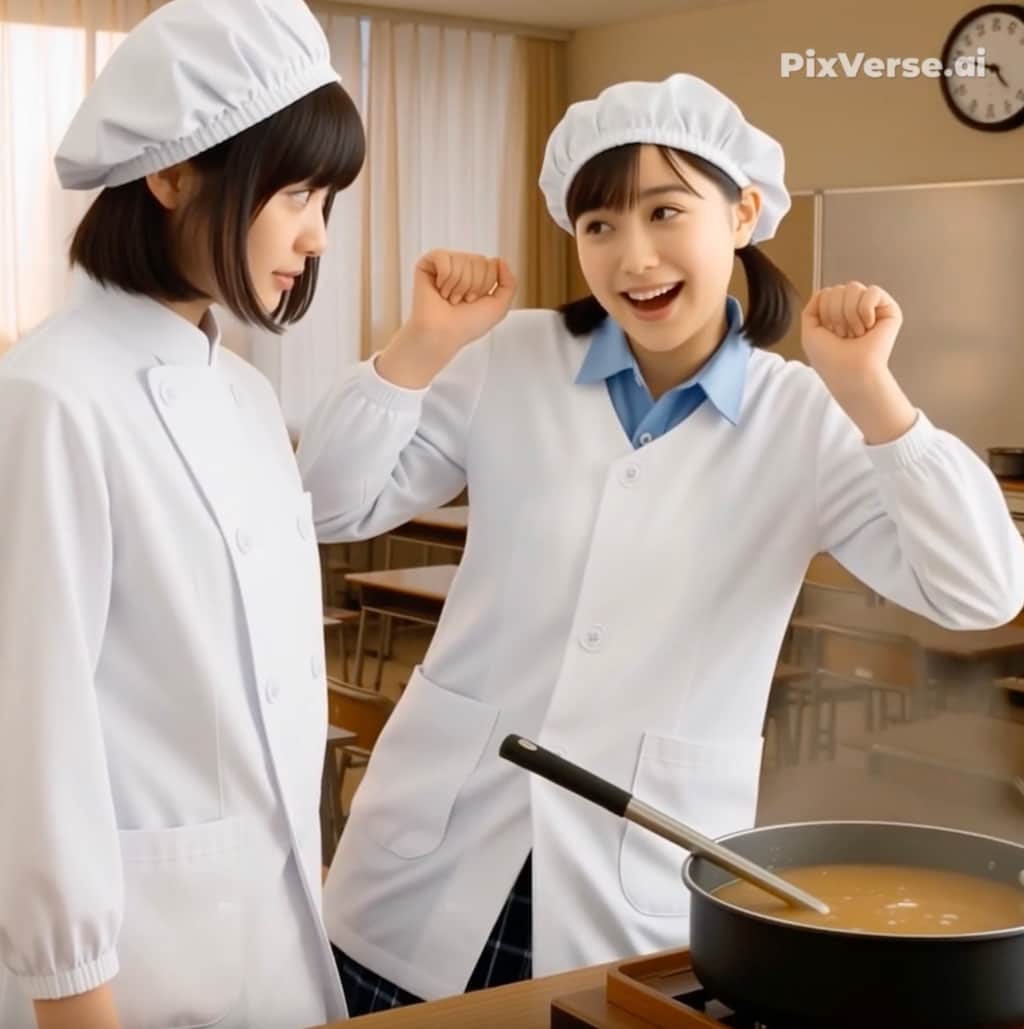 給食当番（養殖9）