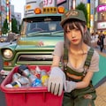 はたらくくるま（渋谷・ゴミ収集車編） 2枚目