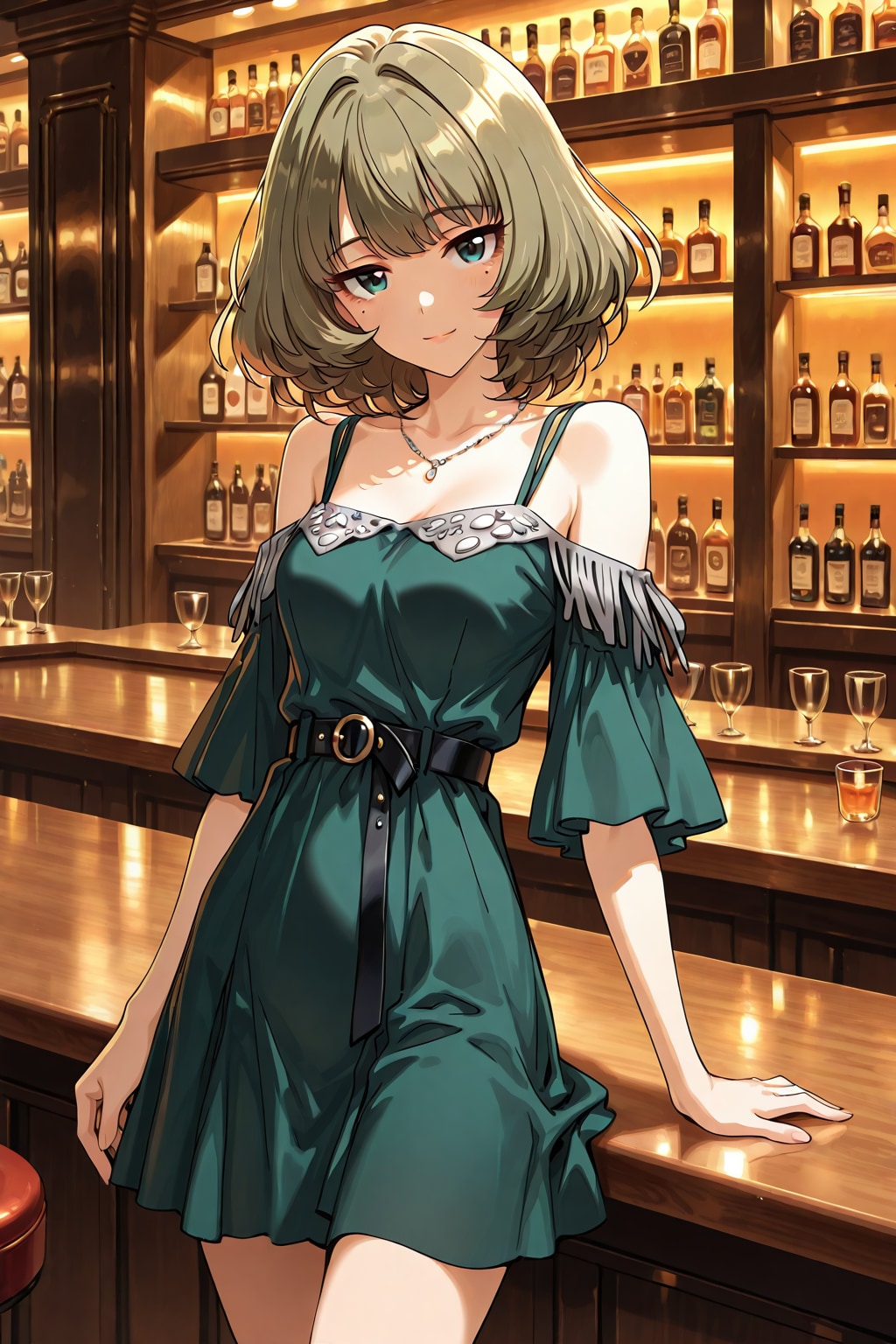 カクテルドレスを着た高垣楓