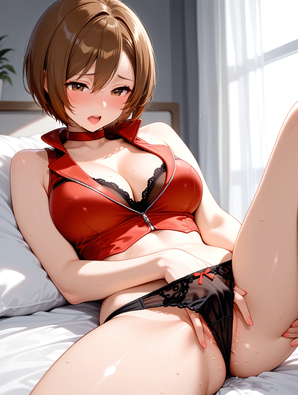 自室でオナニーするめーちゃん