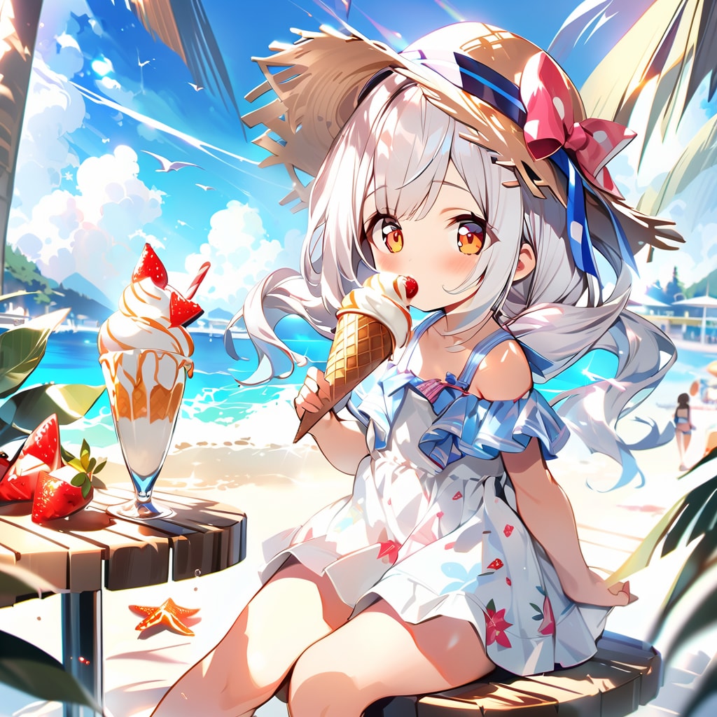 ☀️今日はソフトクリームの日🍦 | の人気AIイラスト・グラビア