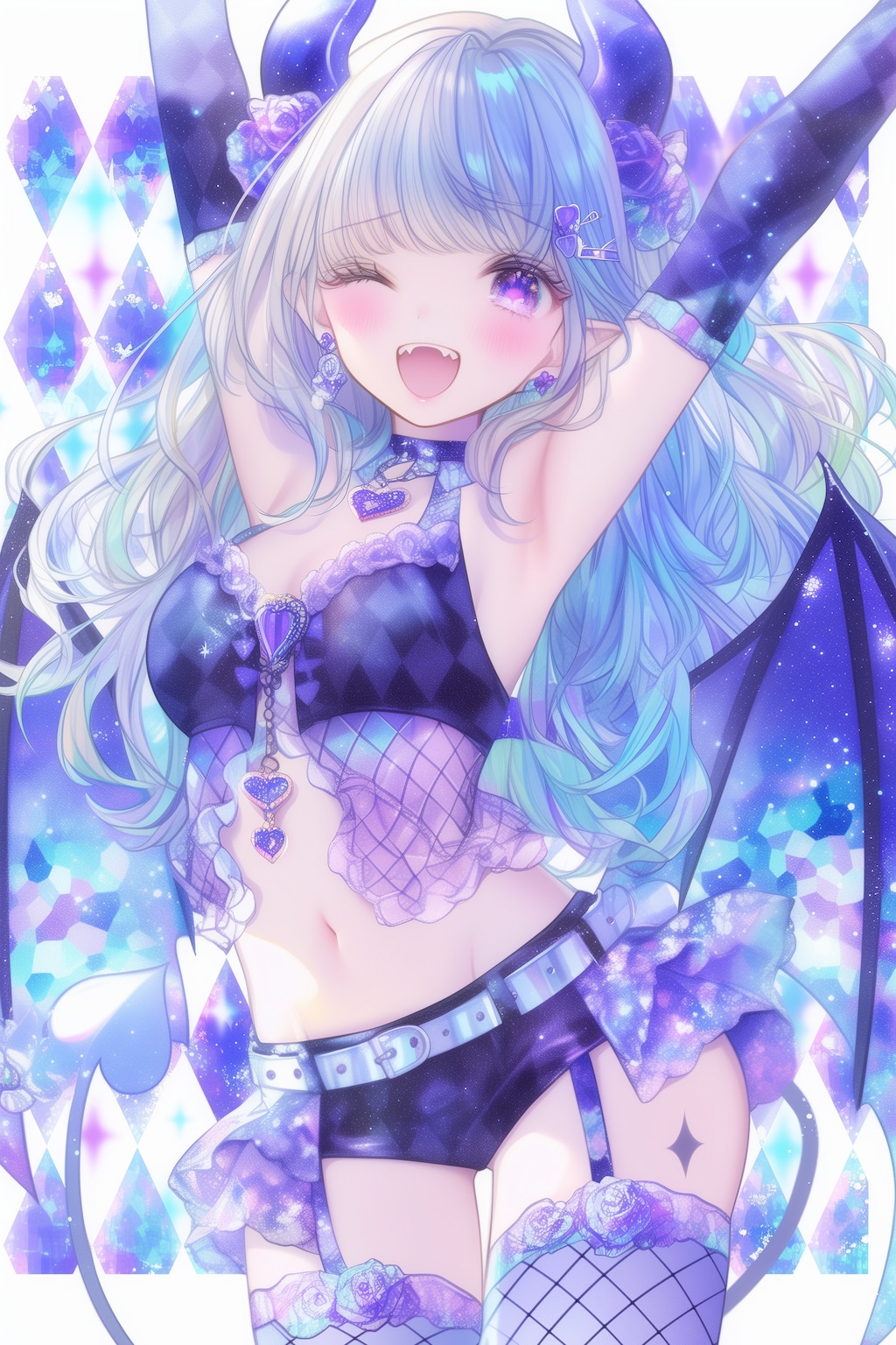 悪魔っ娘と豊かな色彩