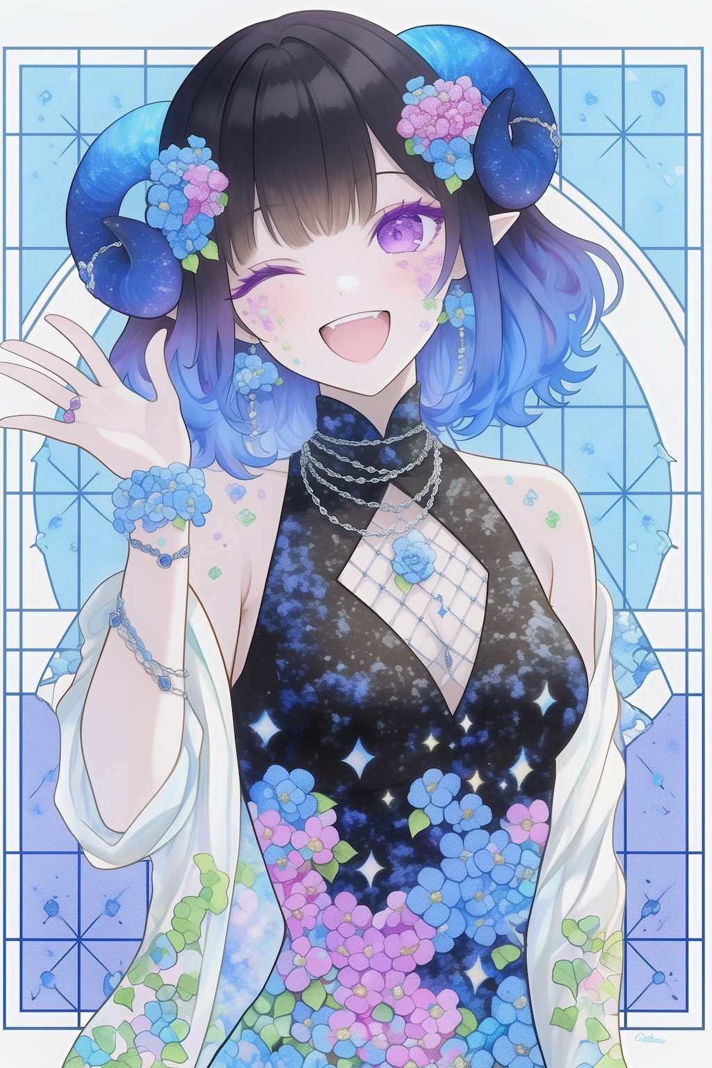 悪魔っ娘と豊かな色彩