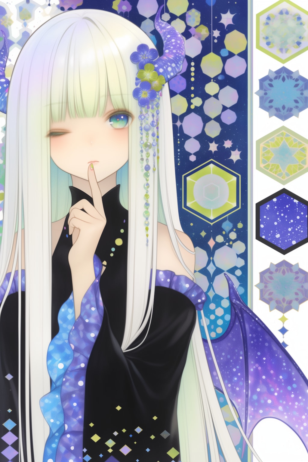 悪魔っ娘と豊かな色彩