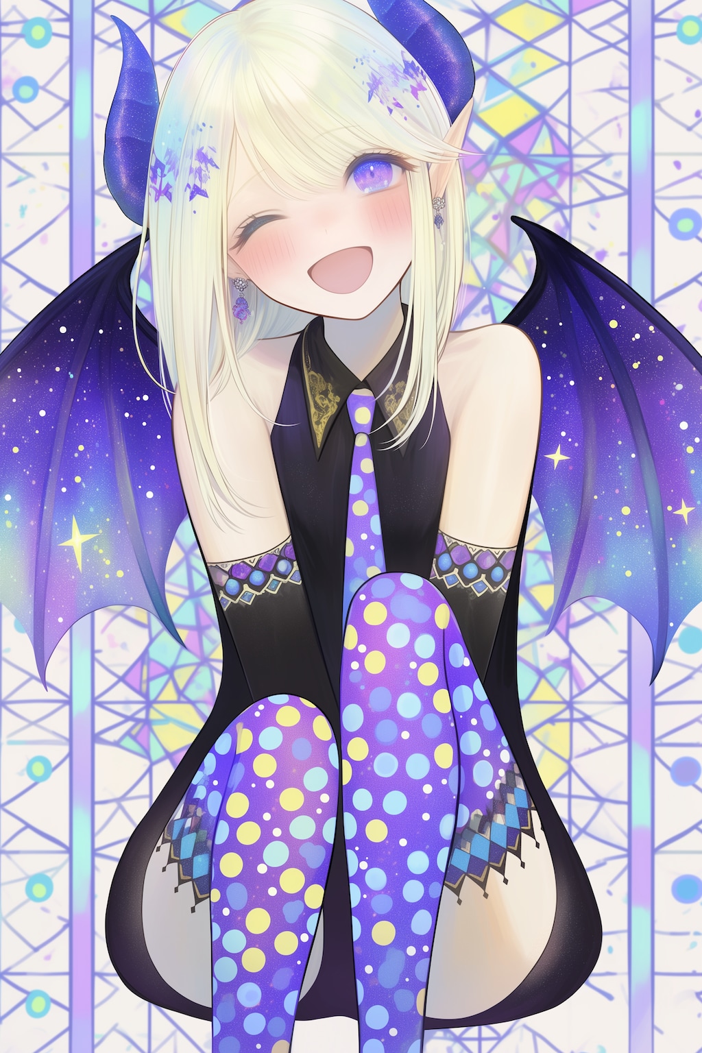 悪魔っ娘と豊かな色彩