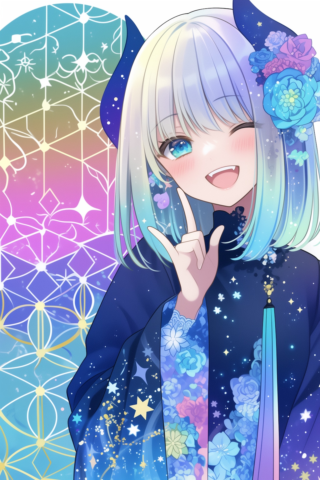 悪魔っ娘と豊かな色彩