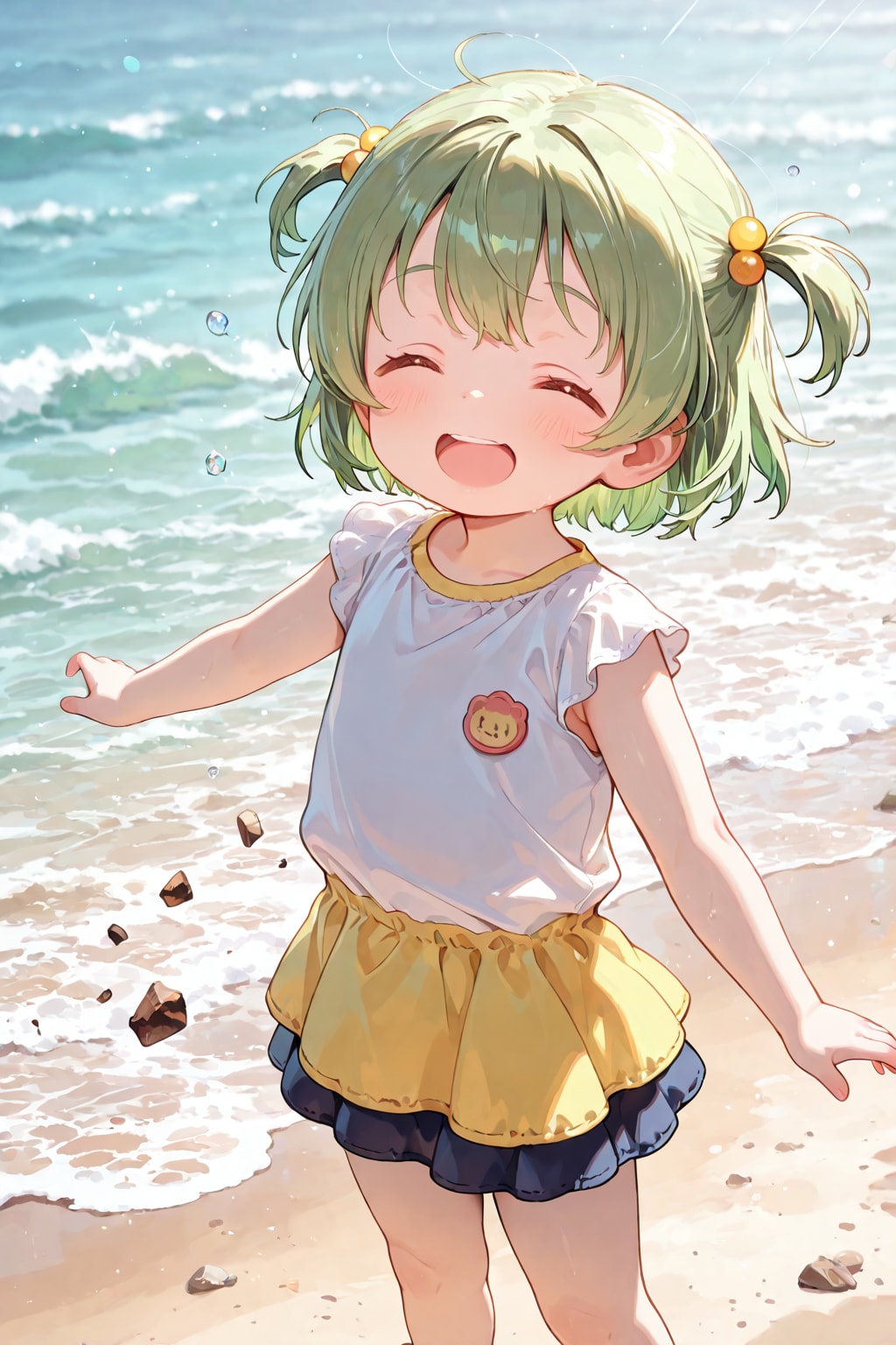 えへへ～、すずしい＾＾