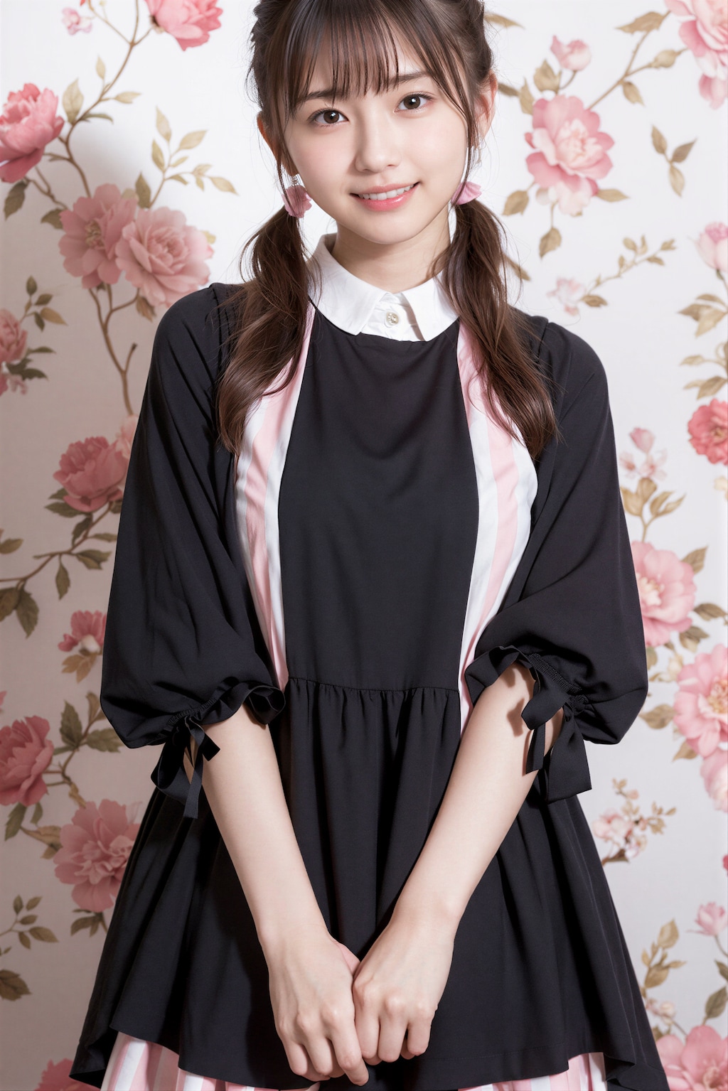 部屋着の女性