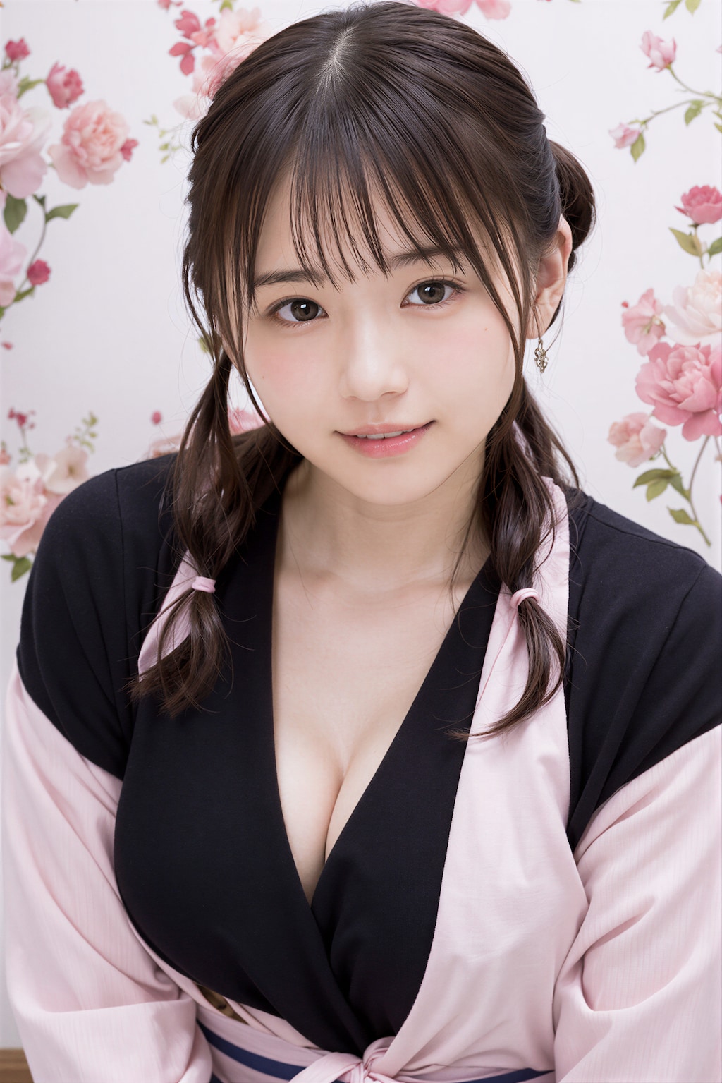 部屋着の女性